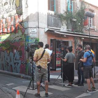 Décor tournage : les graffs de la rue Gramat à Toulouse