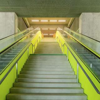 Décor pour votre tournage : les escalators du MEETT © Christophe Picci