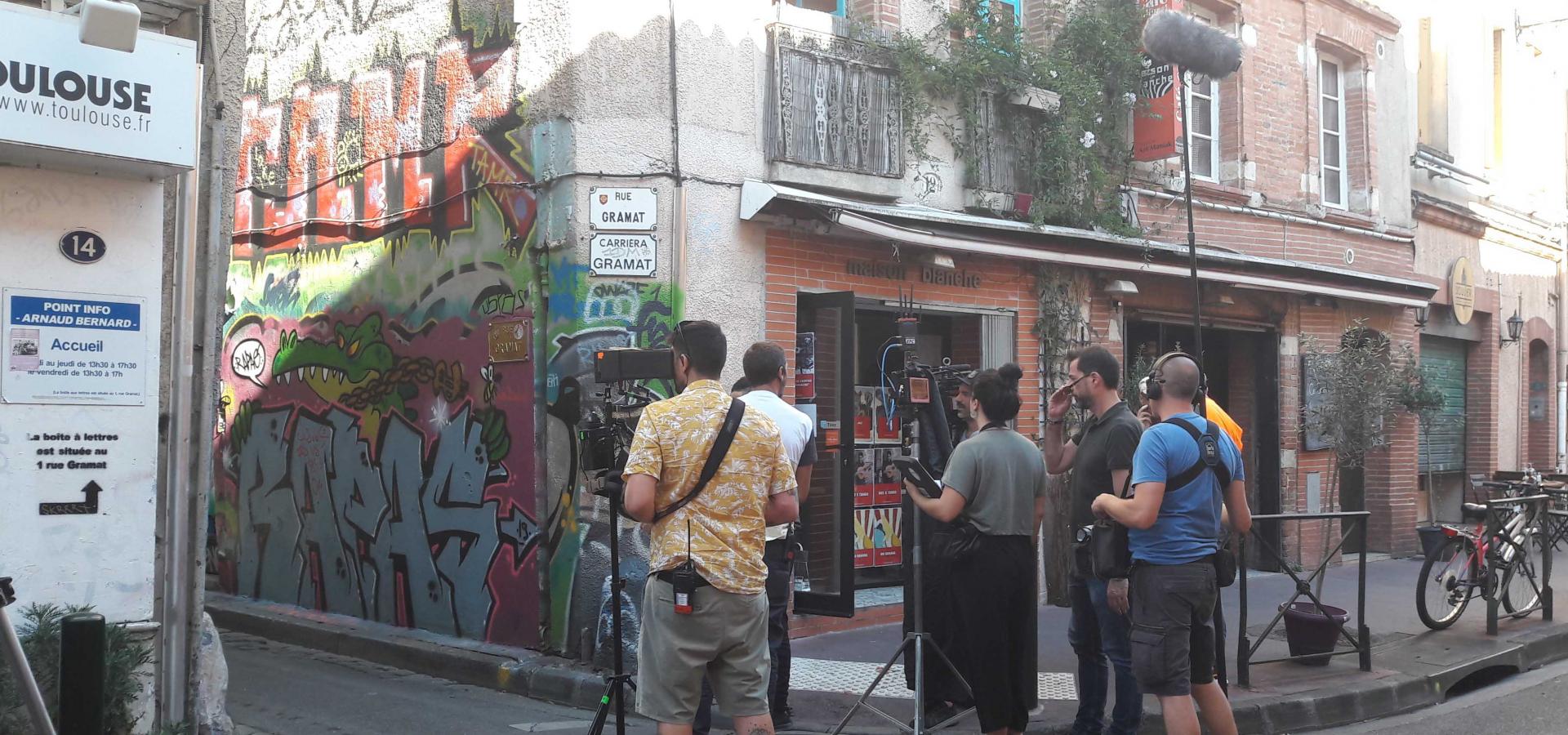 Décor tournage : Rue Gramat, graffitis